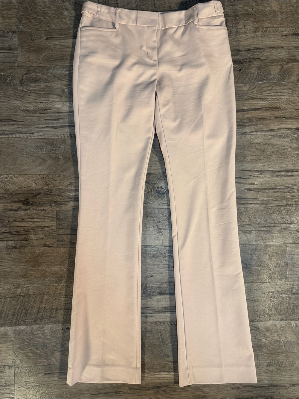 Express βColumnistβ Light Pink Straight-Leg Dress Pants - Size 2R